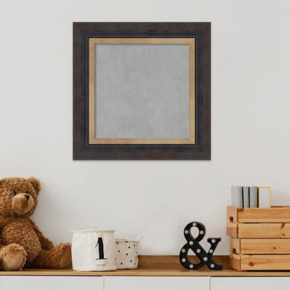 Amanti Art Black Framed Magnetic Board 17x17 X-Small Vision Board - Image 5