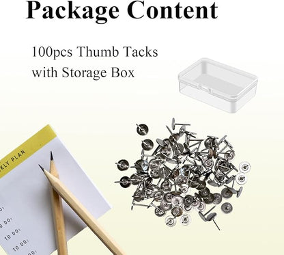 Galdexi 100pcs Flat Head Thumb Tacks - Image 3
