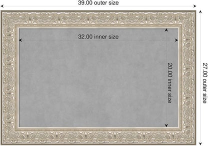 Amanti Art Silver Framed Magnetic Board 27x39 Large Vision Board - Image 2