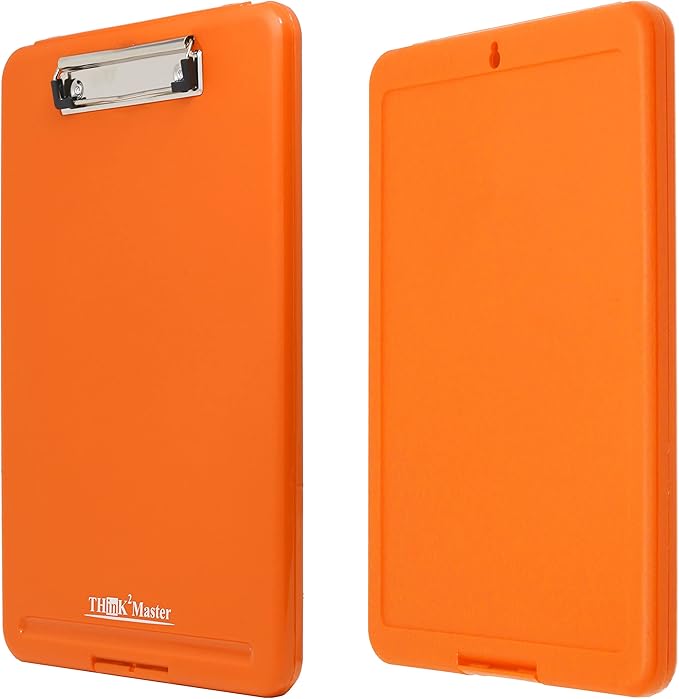 Think2Master Orange Plastic Storage Clipboard. | 25% Heavier & 25% Sturdier| - Image 5