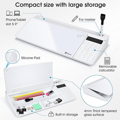 Varhomax Glass Desk Whiteboard - Image 6