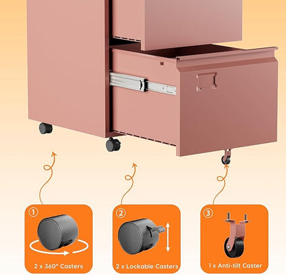 METAN 2 Drawer Vertical File Cabinet - Image 7