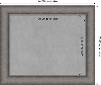 Amanti Art Grey Framed Magnetic Board 20x24 Small Vision Board - Image 3