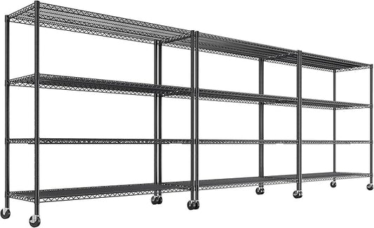 REIBII 55.5''W Storage Shelves 2500LBS Wire Shelving Unit by REIBII