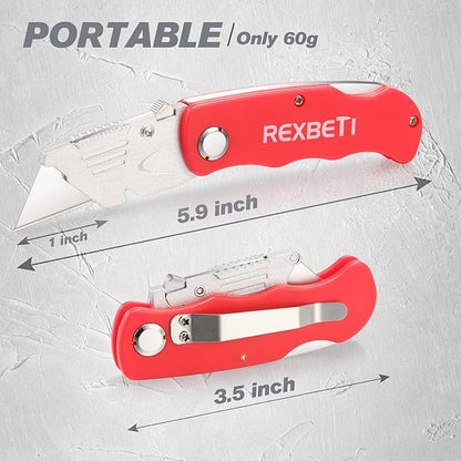 REXBETI Folding Pocket Utility Knife Quick-change SK5 Box Cutter - Image 6