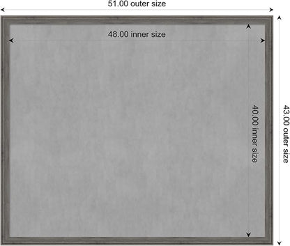 Amanti Art Grey Framed Magnetic Board 43x51 Oversize Vision Board - Image 4
