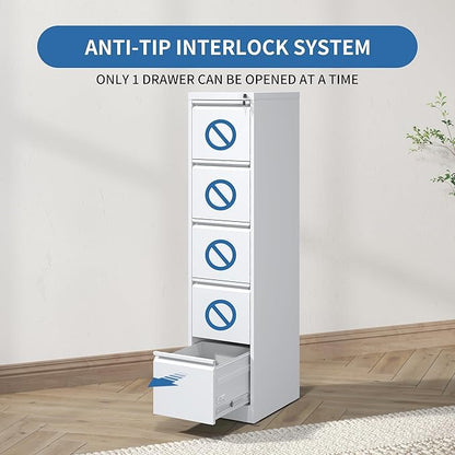 FLIXELIO 5 Drawer File Cabinet - Image 5