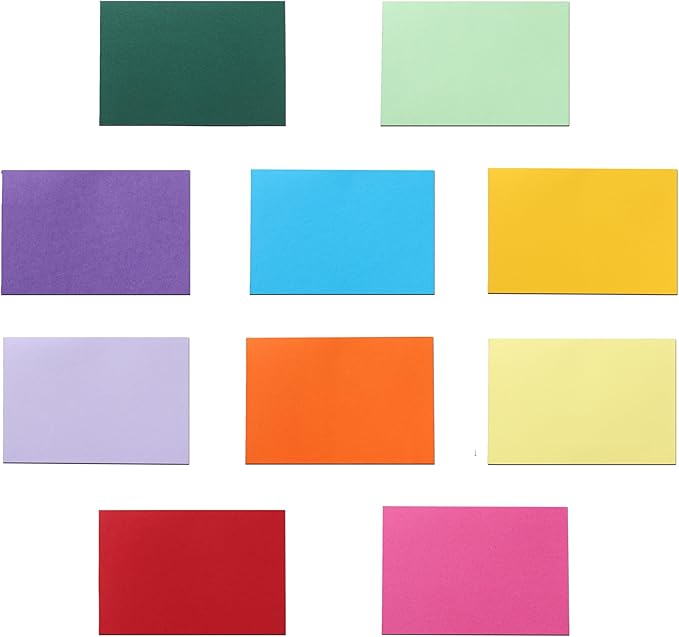 Guakicae 150 Sheets 10 Assorted Colors Cardstock 4 x 6 Scrapbooking Paper by Guakicae
