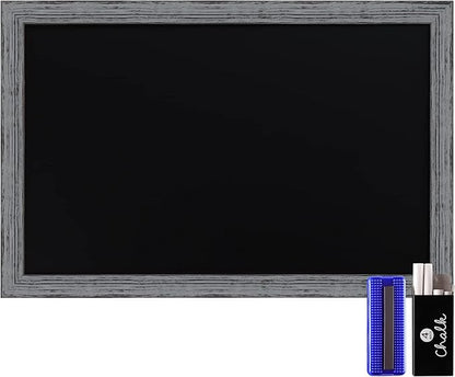 HBCY Creations Rustic Grey Wooden Magnetic Wall Chalkboard, Extra Large Size by HBCYCreations