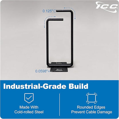 ICC 1.70” Metal Cable Management Ring, Rack or Wall Mount - Image 2
