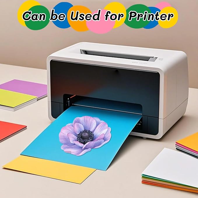 300 Sheets Colored Cardstock 8.5 "x 11", 65LB 180GSM Craft Bulk Construction - Image 7