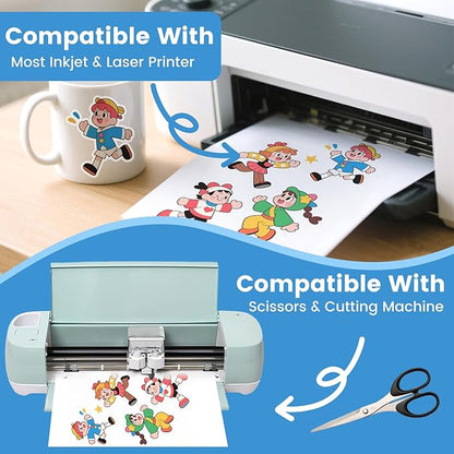 150 Sheets Glossy Sticker Paper, 8.5in x 11in Sticker Paper - Image 3