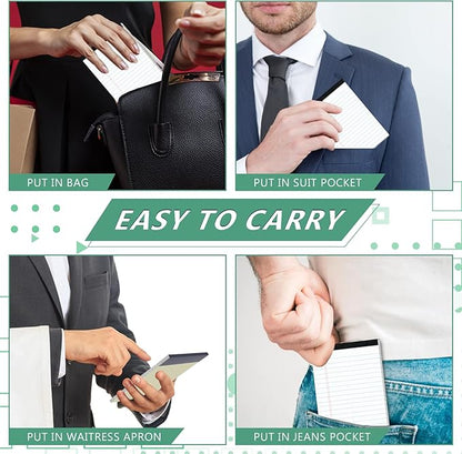 10 Pads Legal Pads 4x6 Inch Lined Ruled Perforated Writing Pad Small Notepads - Image 6
