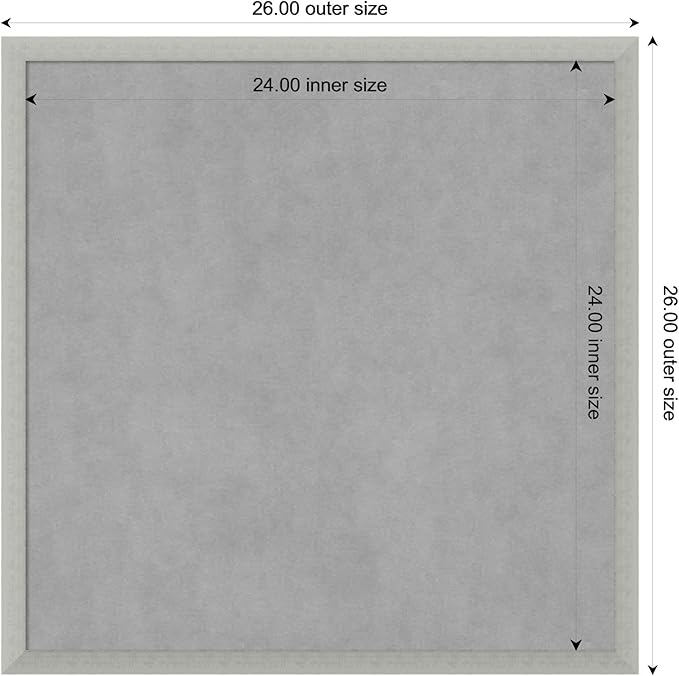 Amanti Art Silver Framed Magnetic Board 26x26 Medium Vision Board - Image 4
