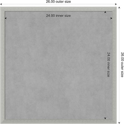 Amanti Art Silver Framed Magnetic Board 26x26 Medium Vision Board - Image 3