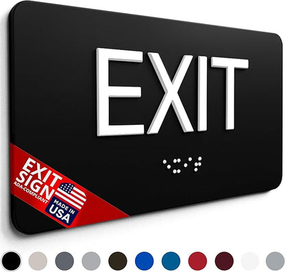 ADA Compliant Exit Sign with Braille - Image 7