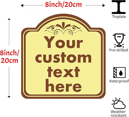 Custom Sign, Custom Indoor/Outdoor Decorative Sign，Aluminum Weatherproof Metal - Image 2