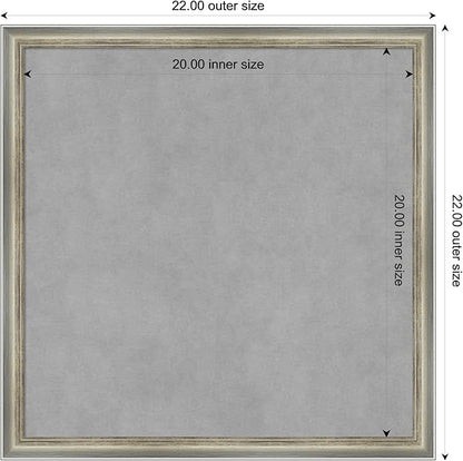 Amanti Art Silver Framed Magnetic Board 22x22 Medium Vision Board - Image 4