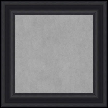 Amanti Art Black Framed Magnetic Board 16x16 X-Small Vision Board by AmantiArt
