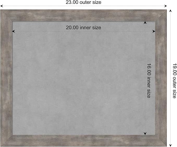 Amanti Art Silver Framed Magnetic Board 19x23 Small Vision Board - Image 4