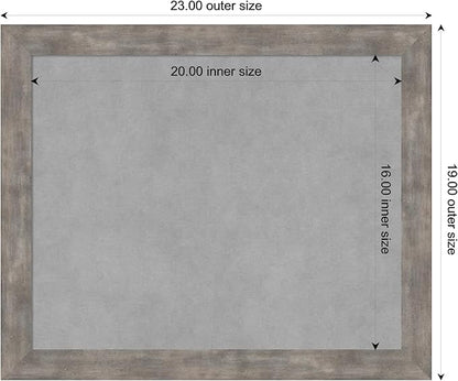 Amanti Art Silver Framed Magnetic Board 19x23 Small Vision Board - Image 3