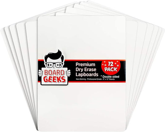 Board Geeks Bigtime 12 Pack 9x12 Classroom Whiteboards by BoardGeeks