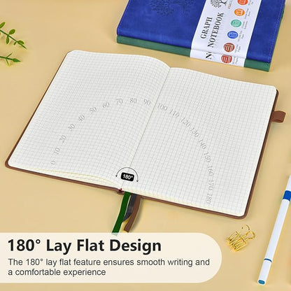 PERCUN Graph Paper Notebook, 160 Pages Grid Journal - Image 5