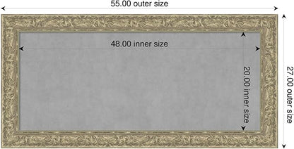 Amanti Art Silver Framed Magnetic Board 27x55 Oversize Vision Board - Image 2