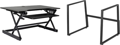 Rocelco 40" Large Height Adjustable Standing Desk BUNDLE by Rocelco