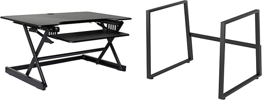 Rocelco 40" Large Height Adjustable Standing Desk BUNDLE by Rocelco