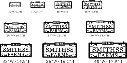 Personalized Hanging Metal Farm Signs, Personalized Outdoor Ranch Sign - Image 6