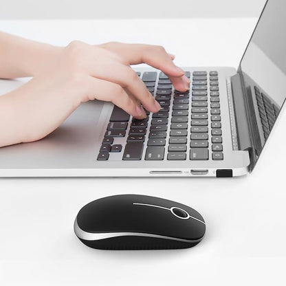 VssoPlor Wireless Mouse, 2.4G Slim Portable Computer Laptop Mouse - Image 4