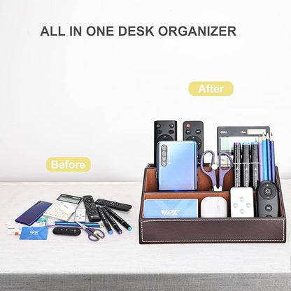 KINGFOM Pu Leather Desk Organizer - Image 7