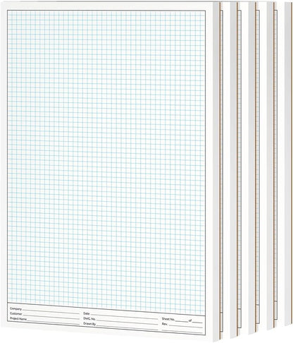 11x17" Graph Paper Pad, for Blueprint Drawings, Engineering & Planning by NextDayLabels