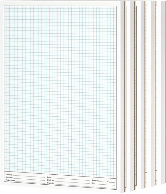 11x17" Graph Paper Pad, for Blueprint Drawings, Engineering & Planning by NextDayLabels
