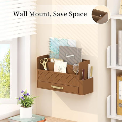 Wisuce Home Bamboo Desktop Organizer - Image 4