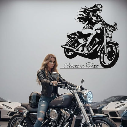 Custom Motorcycle Metal Sign Personalized Biker Name Sign Motorcycle Wall Art - Image 2