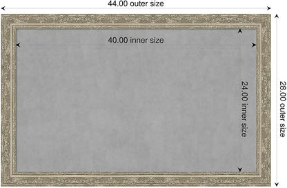 Amanti Art Silver Framed Magnetic Board 28x44 Large Vision Board - Image 2
