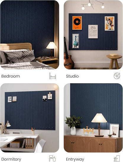 Large Felt Bulletin Board 48" x 36" Cork Board Alternative-12 Pack - Image 6