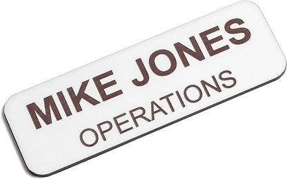 Custom Engraved Name Tag Badges – Personalized Identification by ProvidenceEngraving