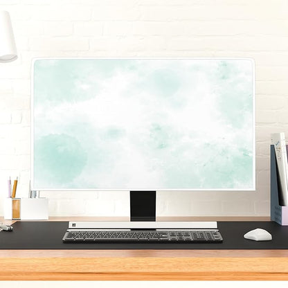 Baocicco Abstract Watercolor Waterproof TV Display Screen Cover 70 Inch Cyan - Image 4
