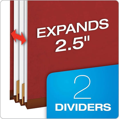 Pendaflex Recycled Classification File Folders, 2 Dividers, 2/5 Tab Cut - Image 2