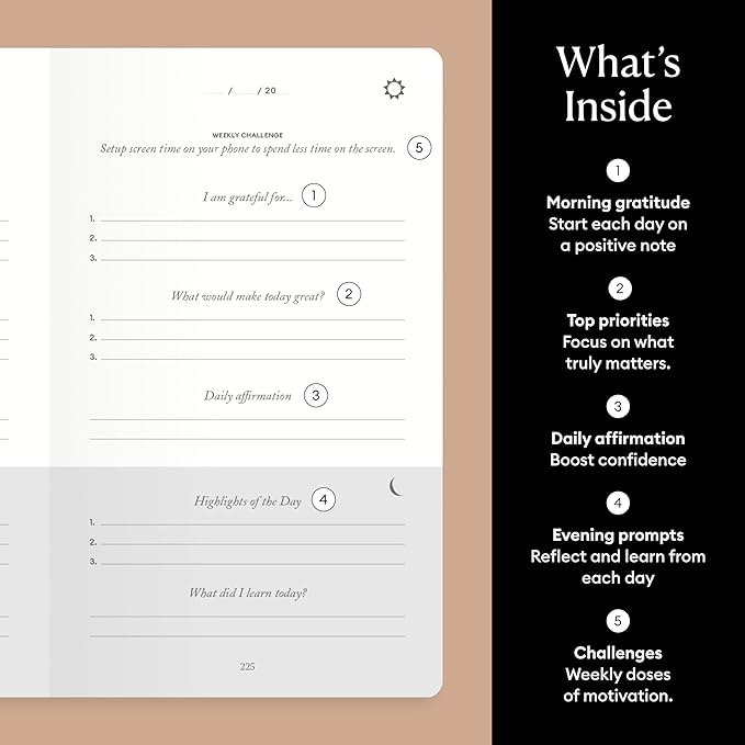 Intelligent Change The Five Minute Journal, Original Daily Gratitude Journal - Image 4