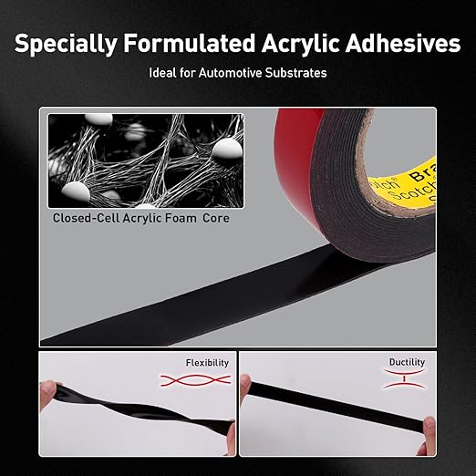 Automotive Acrylic Plus Attachment Tape 0.24" x 18Ft Made of 3M Pack of 2 - Image 4