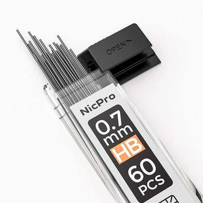 Nicpro 1200 PCS Lead Refills 0.7mm HB #2 Break Resistant Mechanical Pencil - Image 2