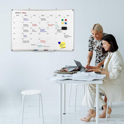 Comix Magnetic Dry Erase Calendar Whiteboard, 36 x 24 Inches Monthly Calendar - Image 6
