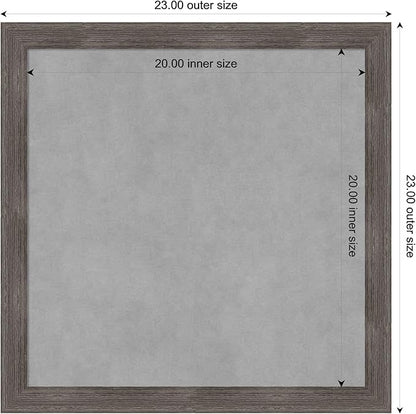 Amanti Art Grey Framed Magnetic Board 23x23 Medium Vision Board - Image 3