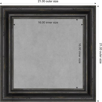 Amanti Art Black Framed Magnetic Board 21x21 Small Vision Board - Image 3