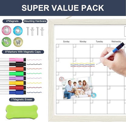 Calendar Whiteboard for Wall, 17x13 Inches Dry Erase Calendar for Wall - Image 5
