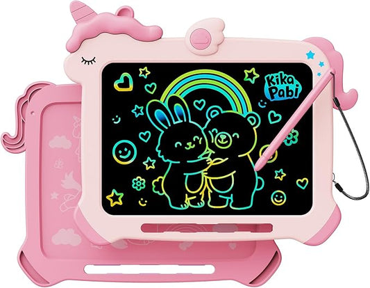 Kikapabi LCD Writing Tablet for Kids, Unicorn Colorful Screen Doodle Board by KIKAPABIToys